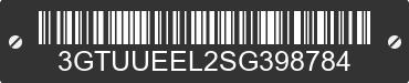 2025 GMC Sierra 3GTUUEEL2SG398784 VIN decoded