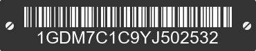 2000 GMC T-Series 1GDM7C1C9YJ502532 VIN decoded