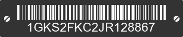 2018 GMC Yukon XL 1GKS2FKC2JR128867 VIN decoded