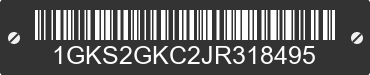 2018 GMC Yukon XL 1GKS2GKC2JR318495 VIN decoded