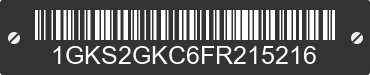 2015 GMC Yukon XL 1GKS2GKC6FR215216 VIN decoded
