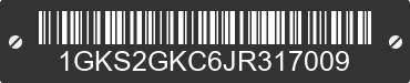 2018 GMC Yukon XL 1GKS2GKC6JR317009 VIN decoded