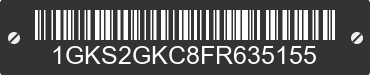 2015 GMC Yukon XL 1GKS2GKC8FR635155 VIN decoded
