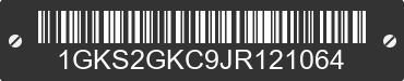 2018 GMC Yukon XL 1GKS2GKC9JR121064 VIN decoded