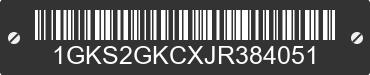 2018 GMC Yukon XL 1GKS2GKCXJR384051 VIN decoded