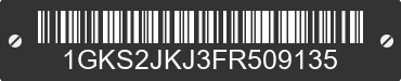 2015 GMC Yukon XL 1GKS2JKJ3FR509135 VIN decoded