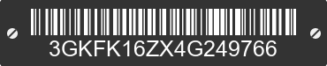 2004 GMC Yukon XL 3GKFK16ZX4G249766 VIN decoded