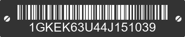 2004 GMC Yukon 1GKEK63U44J151039 VIN decoded