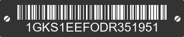 2013 GMC Yukon 1GKS1EEFODR351951 VIN decoded