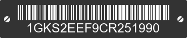 2012 GMC Yukon 1GKS2EEF9CR251990 VIN decoded