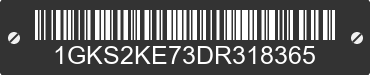 2013 GMC Yukon 1GKS2KE73DR318365 VIN decoded