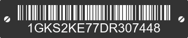 2013 GMC Yukon 1GKS2KE77DR307448 VIN decoded