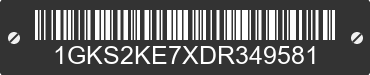 2013 GMC Yukon 1GKS2KE7XDR349581 VIN decoded