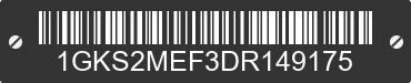 2013 GMC Yukon 1GKS2MEF3DR149175 VIN decoded