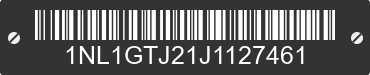 2018 GULF STREAM COACH, INC. Gulf Stream Coach, Inc. 1NL1GTJ21J1127461 VIN decoded