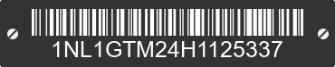 2017 GULF STREAM COACH, INC. Gulf Stream Coach, Inc. 1NL1GTM24H1125337 VIN decoded