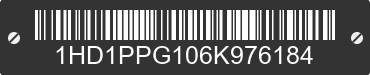 2006 HARLEY-DAVIDSON CVO V-Rod 2 1HD1PPG106K976184 VIN decoded