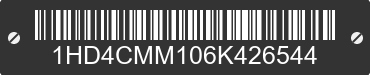 2006 HARLEY-DAVIDSON Sportster XL883 Low 1HD4CMM106K426544 VIN decoded