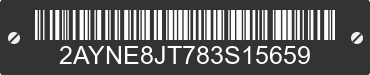2008 HINO Conventional Type Truck 2AYNE8JT783S15659 VIN decoded