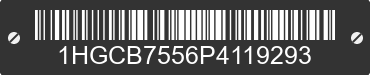 1993 HONDA Accord 1HGCB7556P4119293 VIN decoded