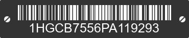 1993 HONDA Accord 1HGCB7556PA119293 VIN decoded