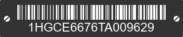 1996 HONDA Accord 1HGCE6676TA009629 VIN decoded