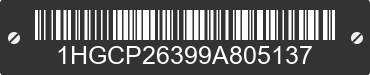 2009 HONDA Accord 1HGCP26399A805137 VIN decoded