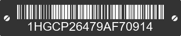 2009 HONDA Accord 1HGCP26479AF70914 VIN decoded