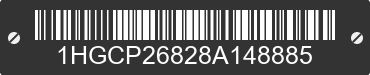 2008 HONDA Accord 1HGCP26828A148885 VIN decoded