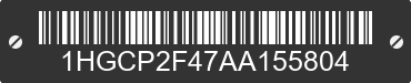 2010 HONDA Accord 1HGCP2F47AA155804 VIN decoded