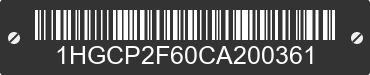2012 HONDA Accord 1HGCP2F60CA200361 VIN decoded