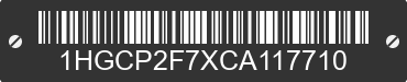 2012 HONDA Accord 1HGCP2F7XCA117710 VIN decoded
