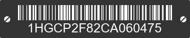 2012 HONDA Accord 1HGCP2F82CA060475 VIN decoded