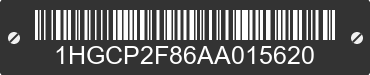 2010 HONDA Accord 1HGCP2F86AA015620 VIN decoded