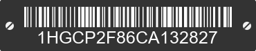 2012 HONDA Accord 1HGCP2F86CA132827 VIN decoded