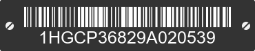 2009 HONDA Accord 1HGCP36829A020539 VIN decoded