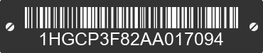 2010 HONDA Accord 1HGCP3F82AA017094 VIN decoded