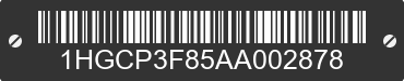 2010 HONDA Accord 1HGCP3F85AA002878 VIN decoded
