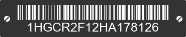 2017 HONDA Accord 1HGCR2F12HA178126 VIN decoded