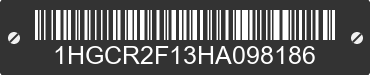 2017 HONDA Accord 1HGCR2F13HA098186 VIN decoded
