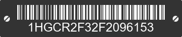 2015 HONDA Accord 1HGCR2F32F2096153 VIN decoded