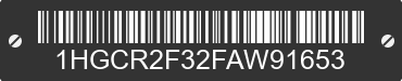 2015 HONDA Accord 1HGCR2F32FAW91653 VIN decoded