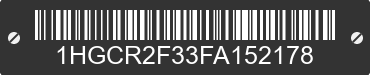 2015 HONDA Accord 1HGCR2F33FA152178 VIN decoded