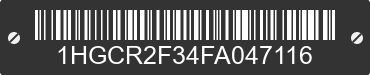 2015 HONDA Accord 1HGCR2F34FA047116 VIN decoded