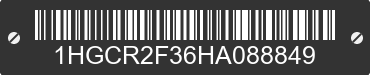 2017 HONDA Accord 1HGCR2F36HA088849 VIN decoded