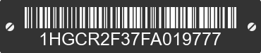 2015 HONDA Accord 1HGCR2F37FA019777 VIN decoded