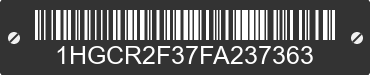 2015 HONDA Accord 1HGCR2F37FA237363 VIN decoded