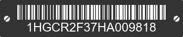 2017 HONDA Accord 1HGCR2F37HA009818 VIN decoded