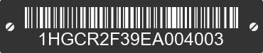 2014 HONDA Accord 1HGCR2F39EA004003 VIN decoded