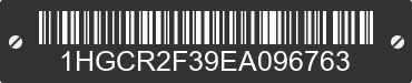 2014 HONDA Accord 1HGCR2F39EA096763 VIN decoded
